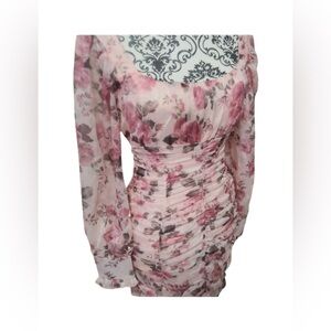 Floral Chiffon Barbie Dress XS